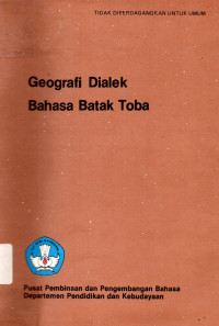 Geografi Dialek Bahasa Batak Toba