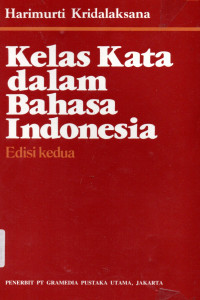 Kelas Kata dalam Bahasa Indonesia