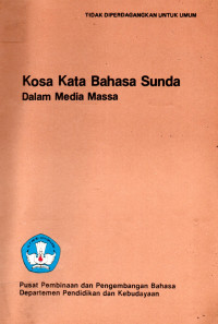 Kosa Kata Bahasa Sunda Dalam Media Massa