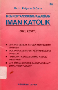 Mempertanggungjawabkan Iman Katolik 1