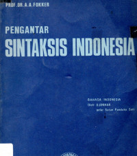 Pengantar Sintaksis Indonesia