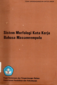 Sistem Morfologi Kata Kerja Bahasa Masserempulu