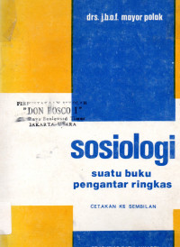 Sosiologi Suatu buku Pengantar Ringkas