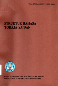 Struktur Bahasa Toraja Sa'dan